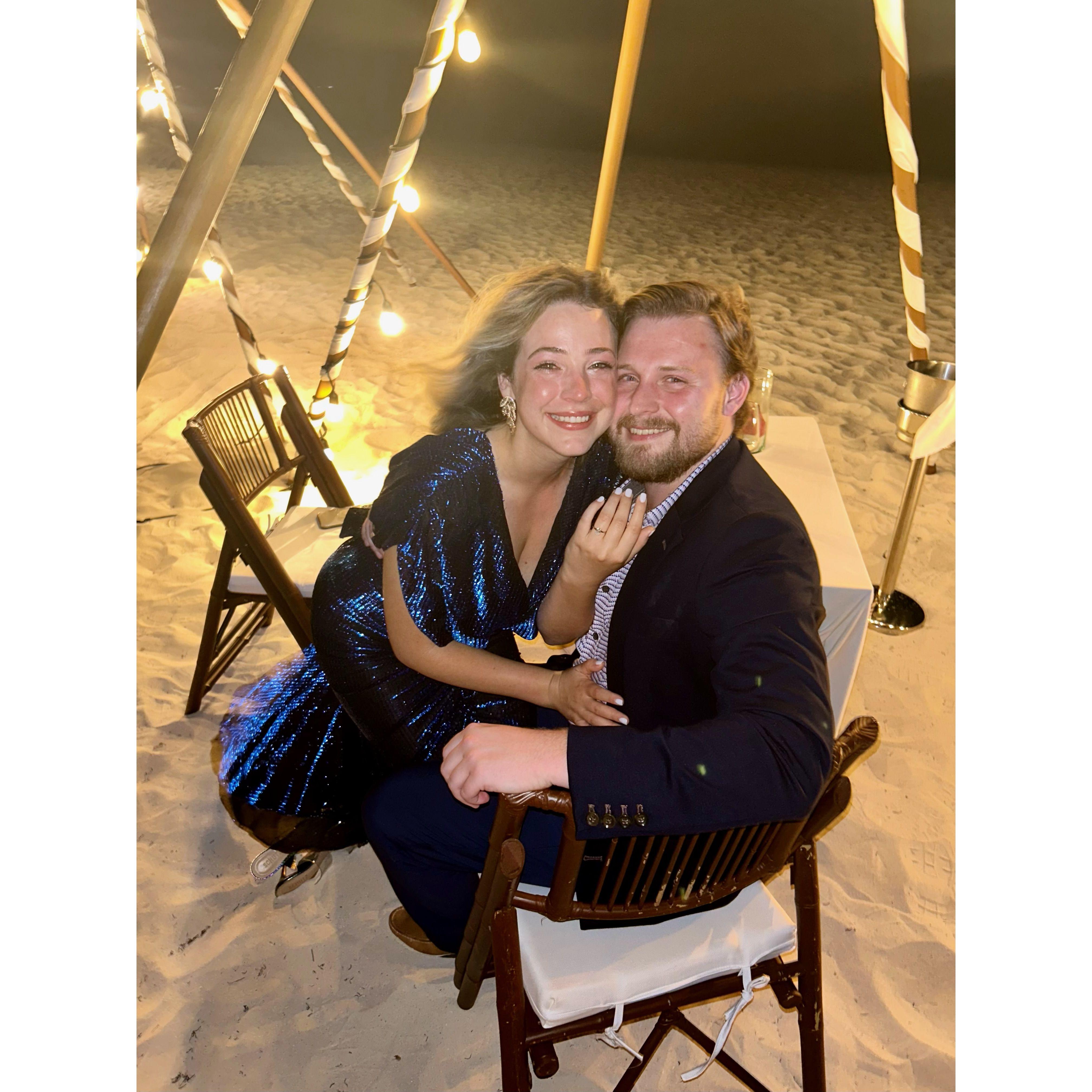 Saying "Yes!" on the beach in Cancun (May 2023).