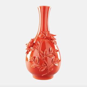 3D Birds porcelain vase