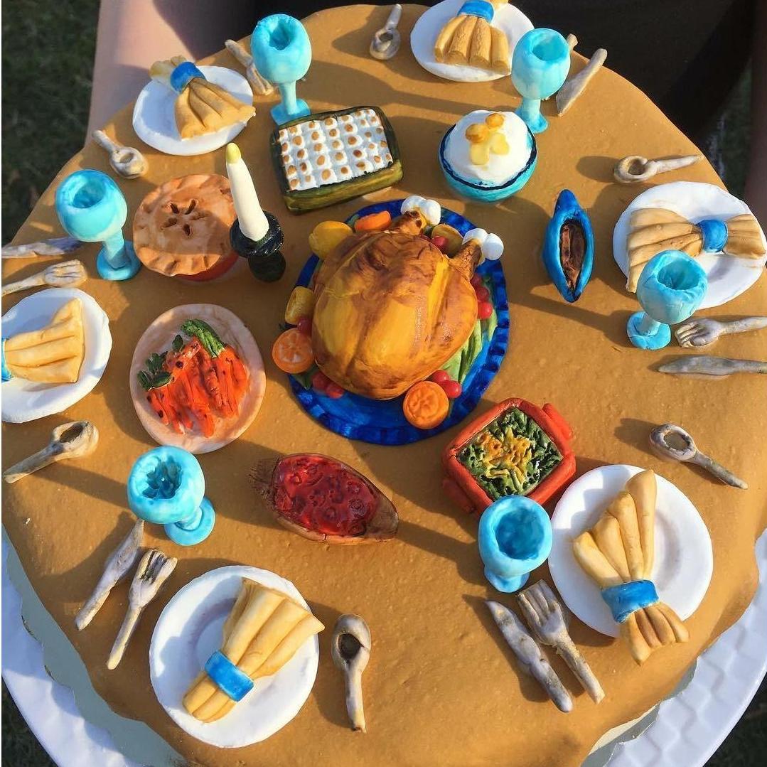 Topic of the first disagreement between Amber and Daniel. Daniel dissed Amber's Thanksgiving cake for not including deviled eggs on the table.