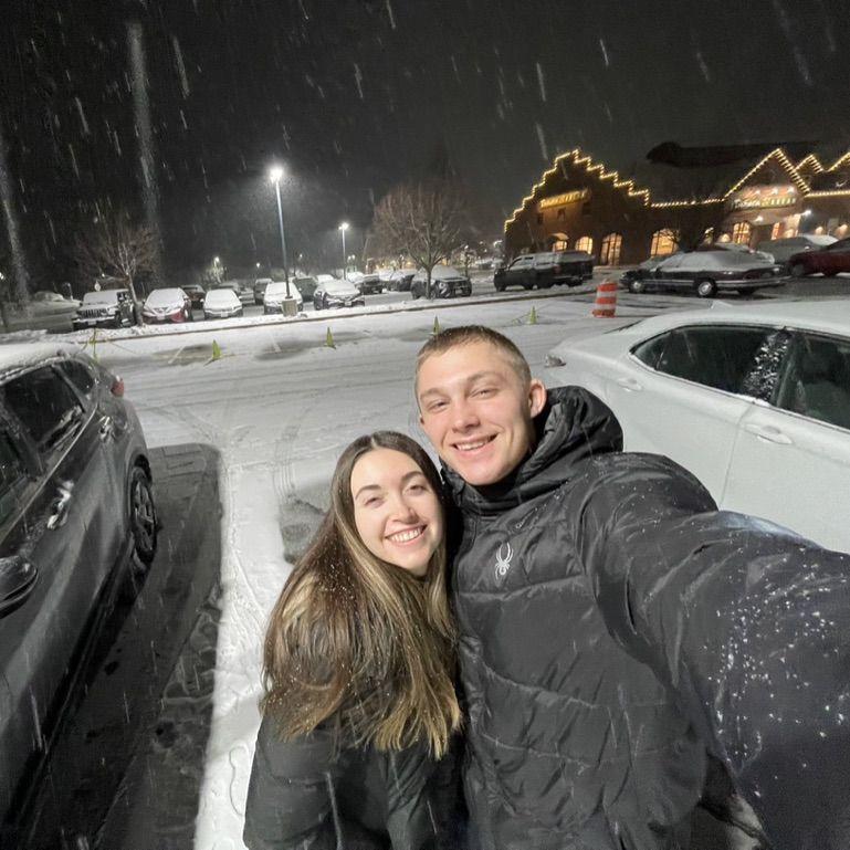 One of many trips Jordan took to visit me in Massachusetts