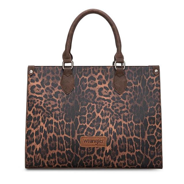 Montana West X Wrangler Large Tote Bag for Women, Western Purse Work Shoulder Handbag with Crossbody Strap