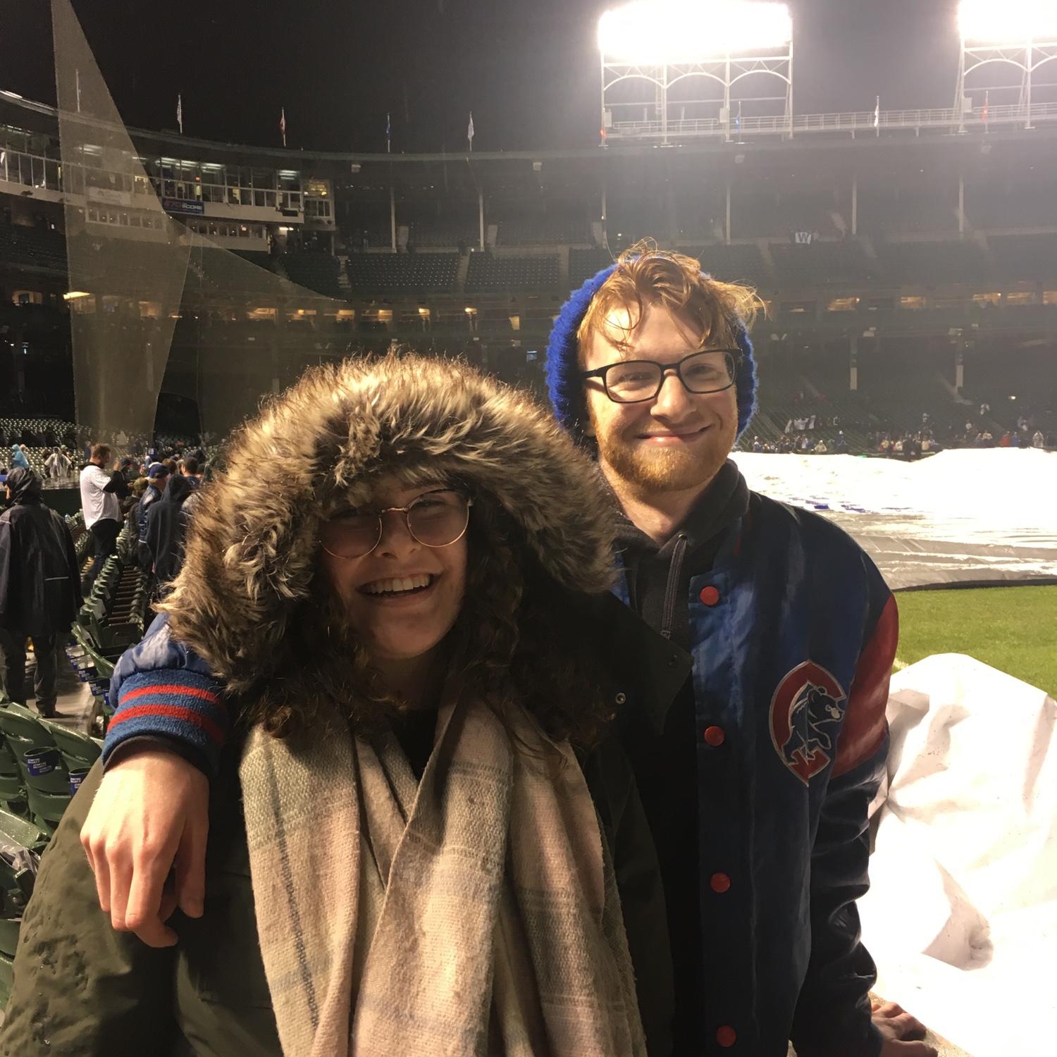 Baseball even in the freezing rain