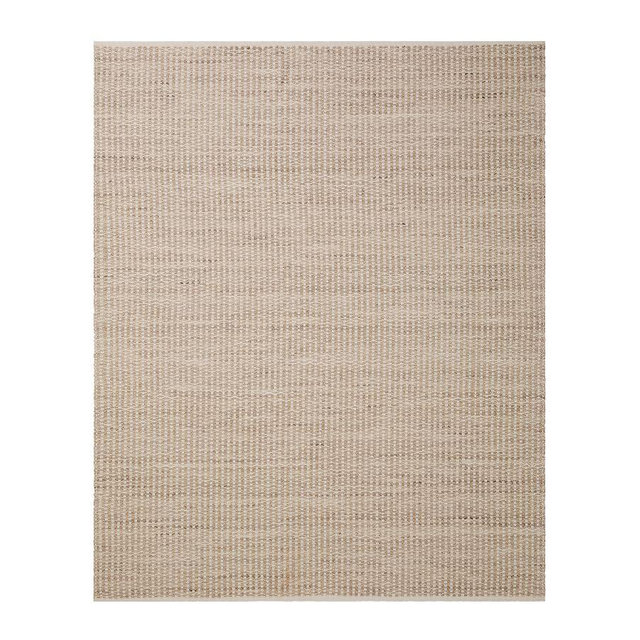 Stinson Handwoven Outdoor Performance Rug, 8' x 10', Heathered Stone/Salt