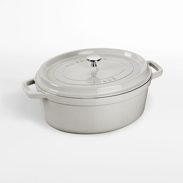 Staub ® 7-Qt. White Truffle Oval Dutch Oven