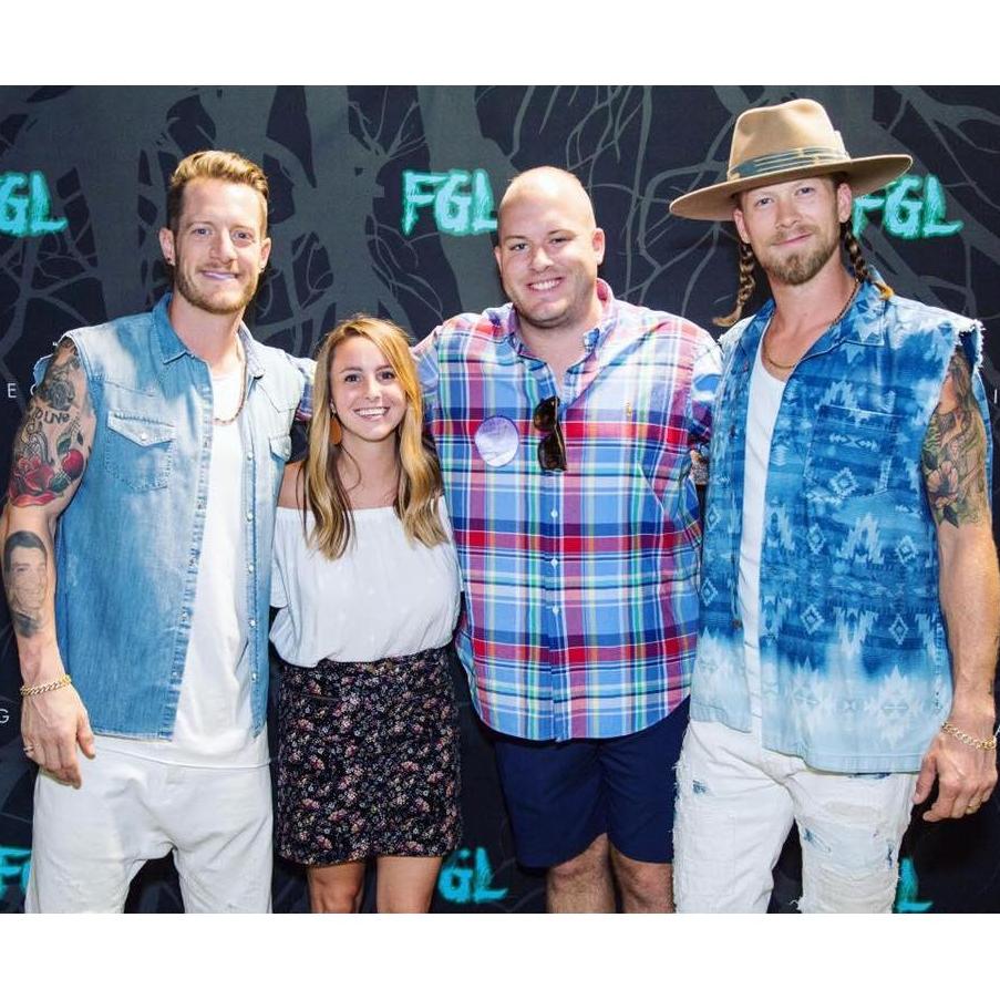 Florida Georgia Line meet and greet - Look at that smile on Ryan!!!