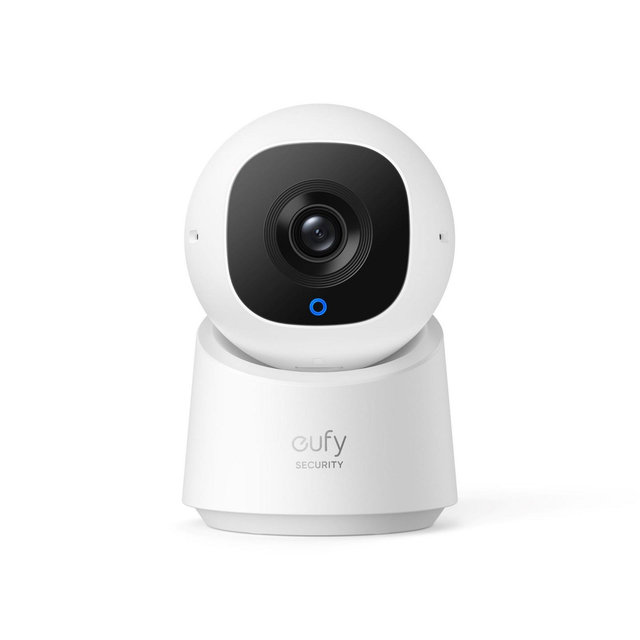 eufy Security Indoor Cam C220, 2K Pan and Tilt Security Camera, Wi-Fi, Human/Motion AI, Ideal for Baby Monitor/Pet Camera/Home Security