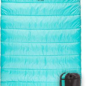 Teton Mammoth Queen Size Double Sleeping Bag- A Warm Bag The Whole Family can Enjoy – Great for Camping, Hunting and Base Camp. Compression Sack Included