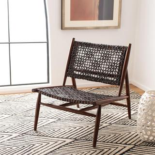 Bandelier Leather Weave Accent Chair
