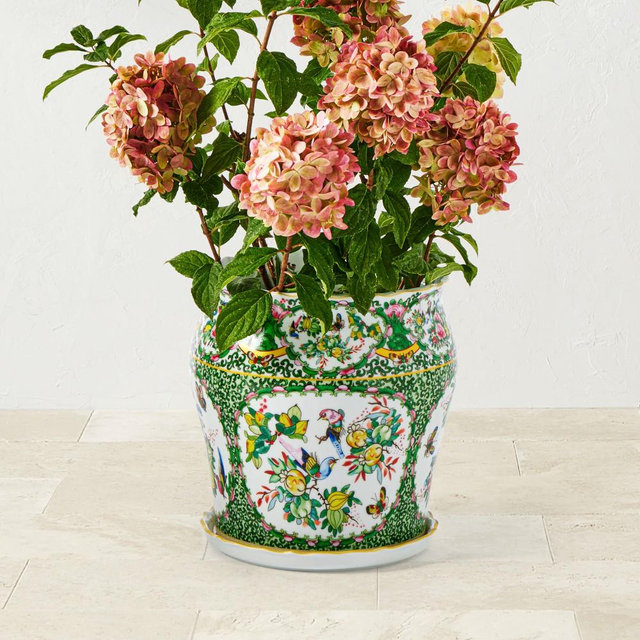 Famille Rose Planter, Small