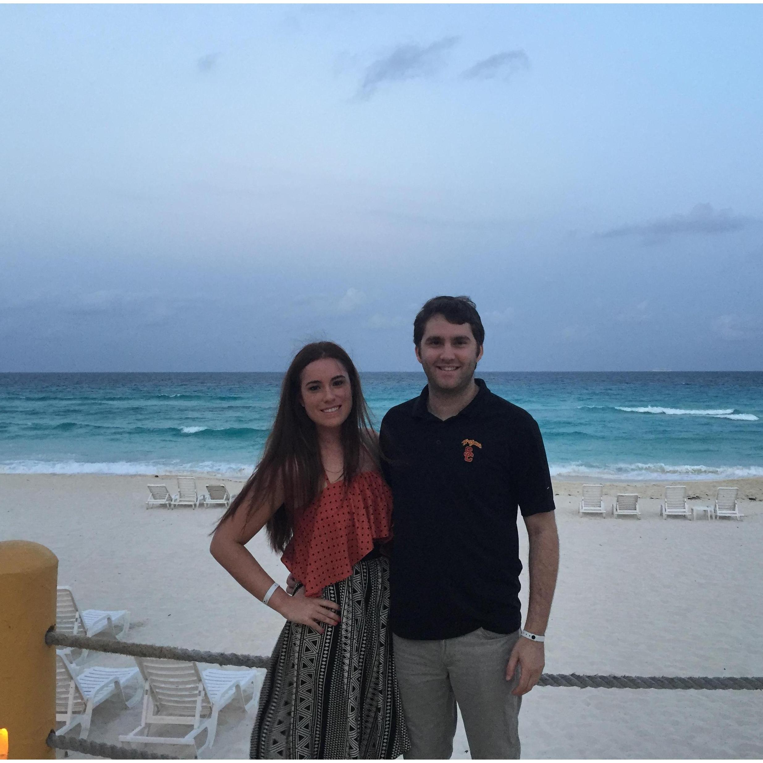 Our first vacation together in Cancun!