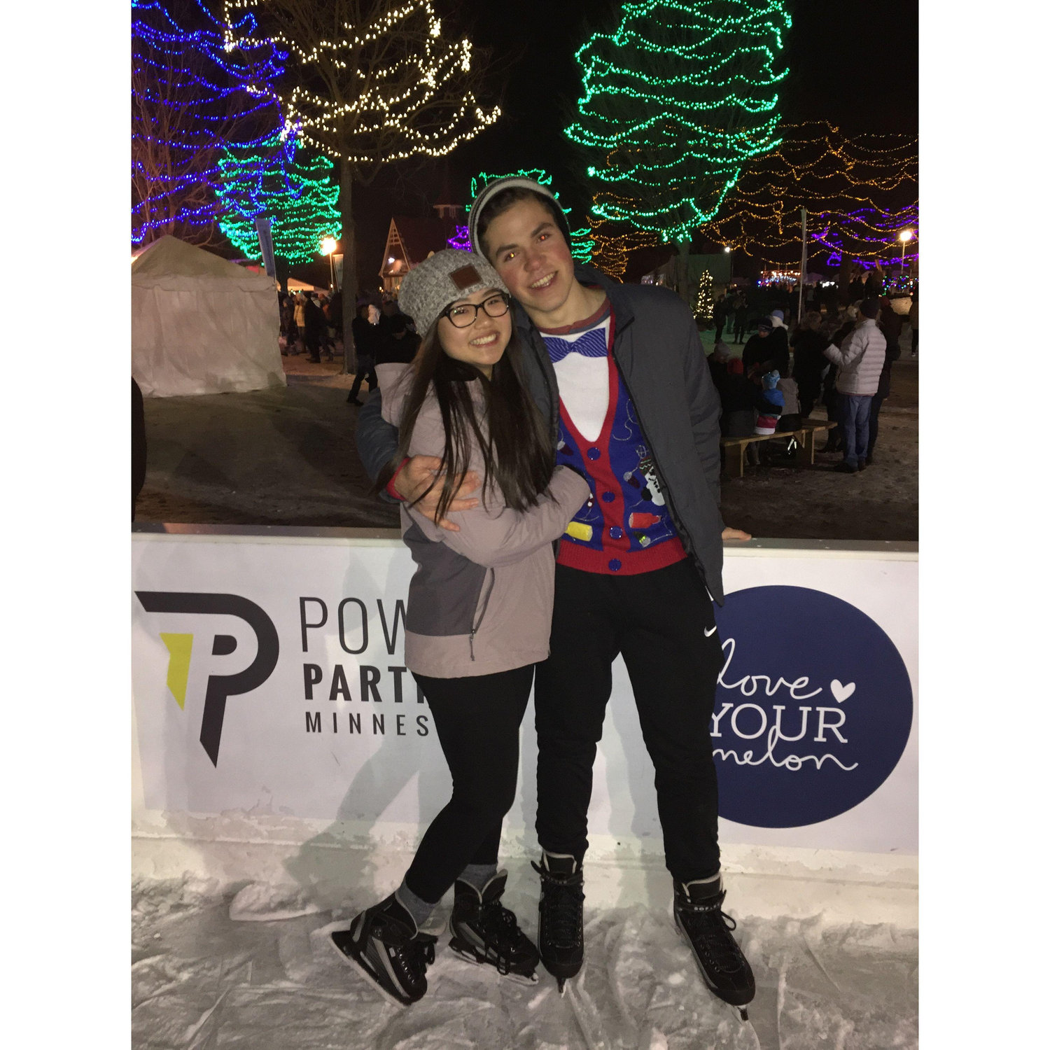 Dec 2018: Our first (group) date at Holidazzle