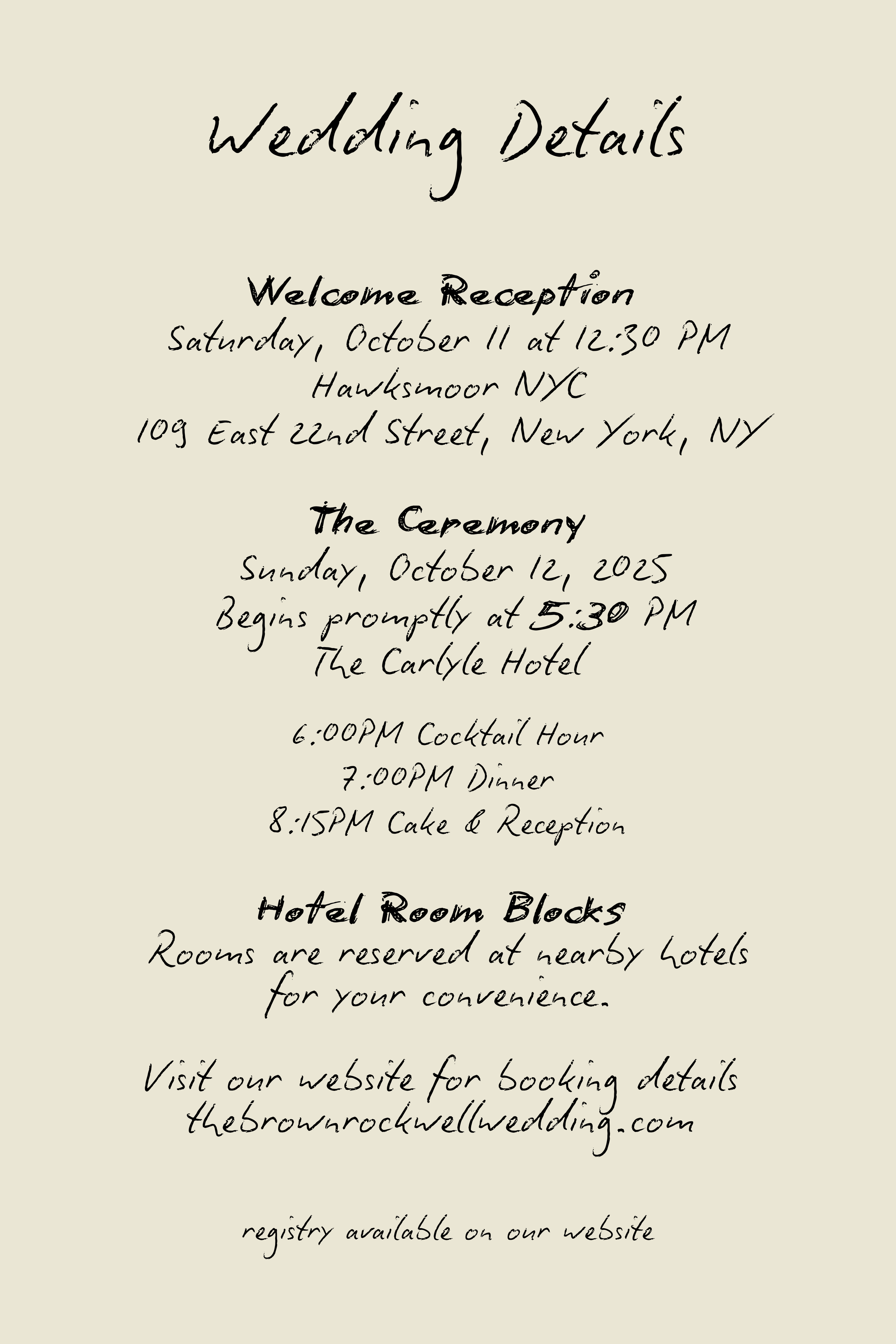 The Wedding Website of James Rockwell and Danica Brown