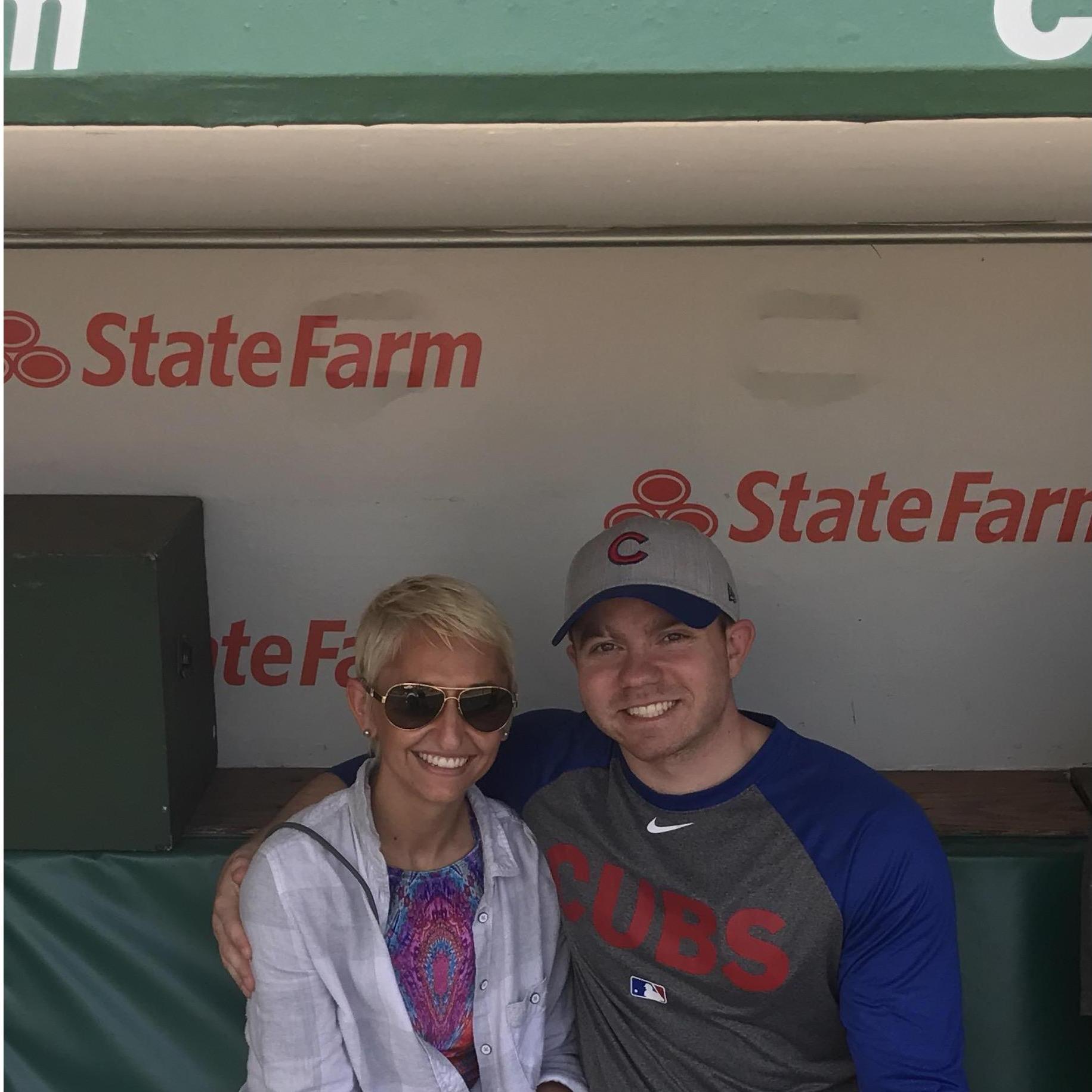 Our first Cubs game.