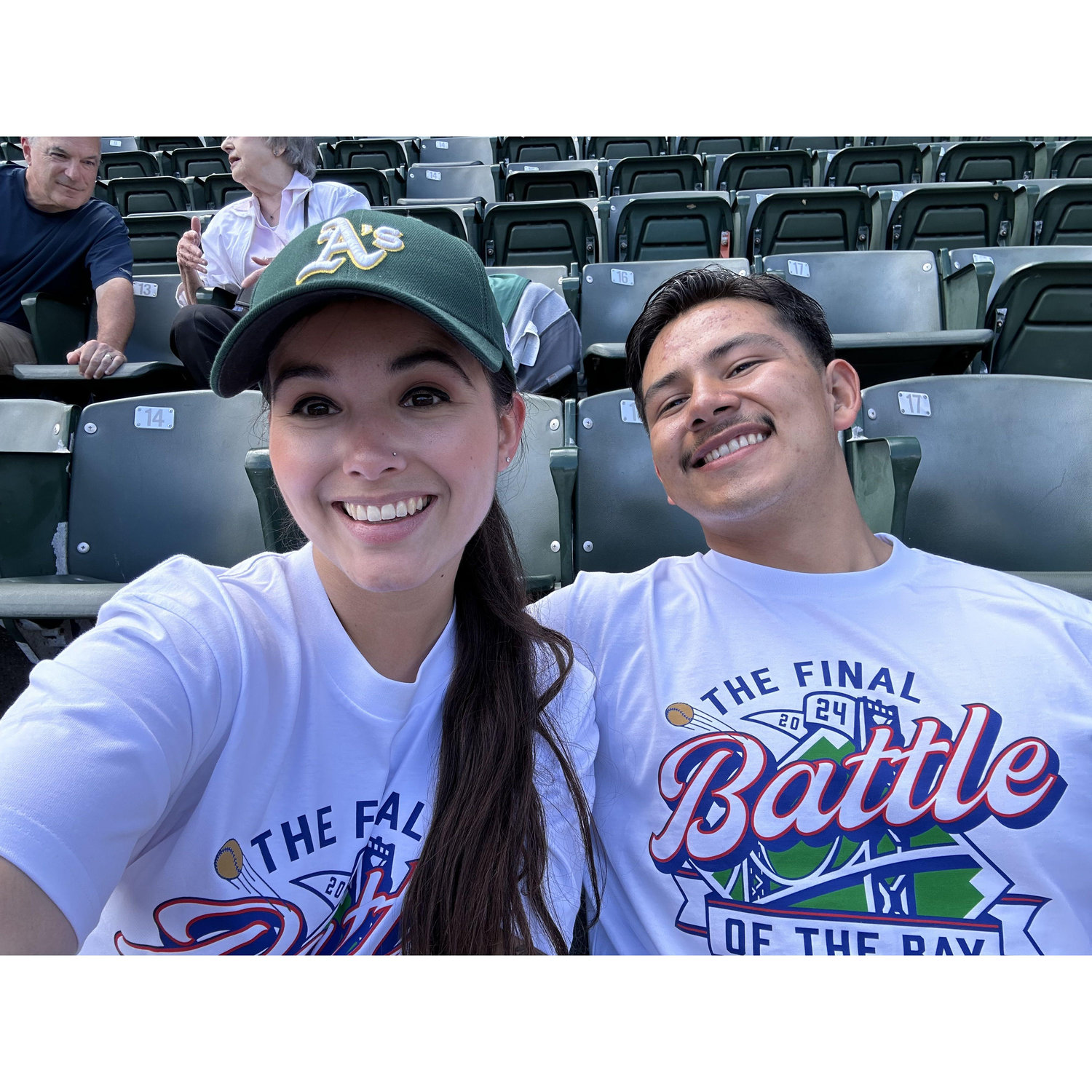 Enjoying the Battle of the Bay.