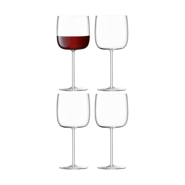 Borough Red Wine Stemware Glasses - Set of 4