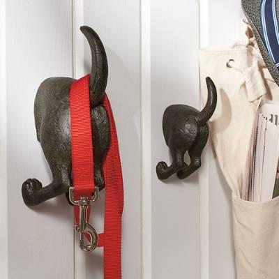 Dog Tail Hooks, Set of Two | Grandin Road