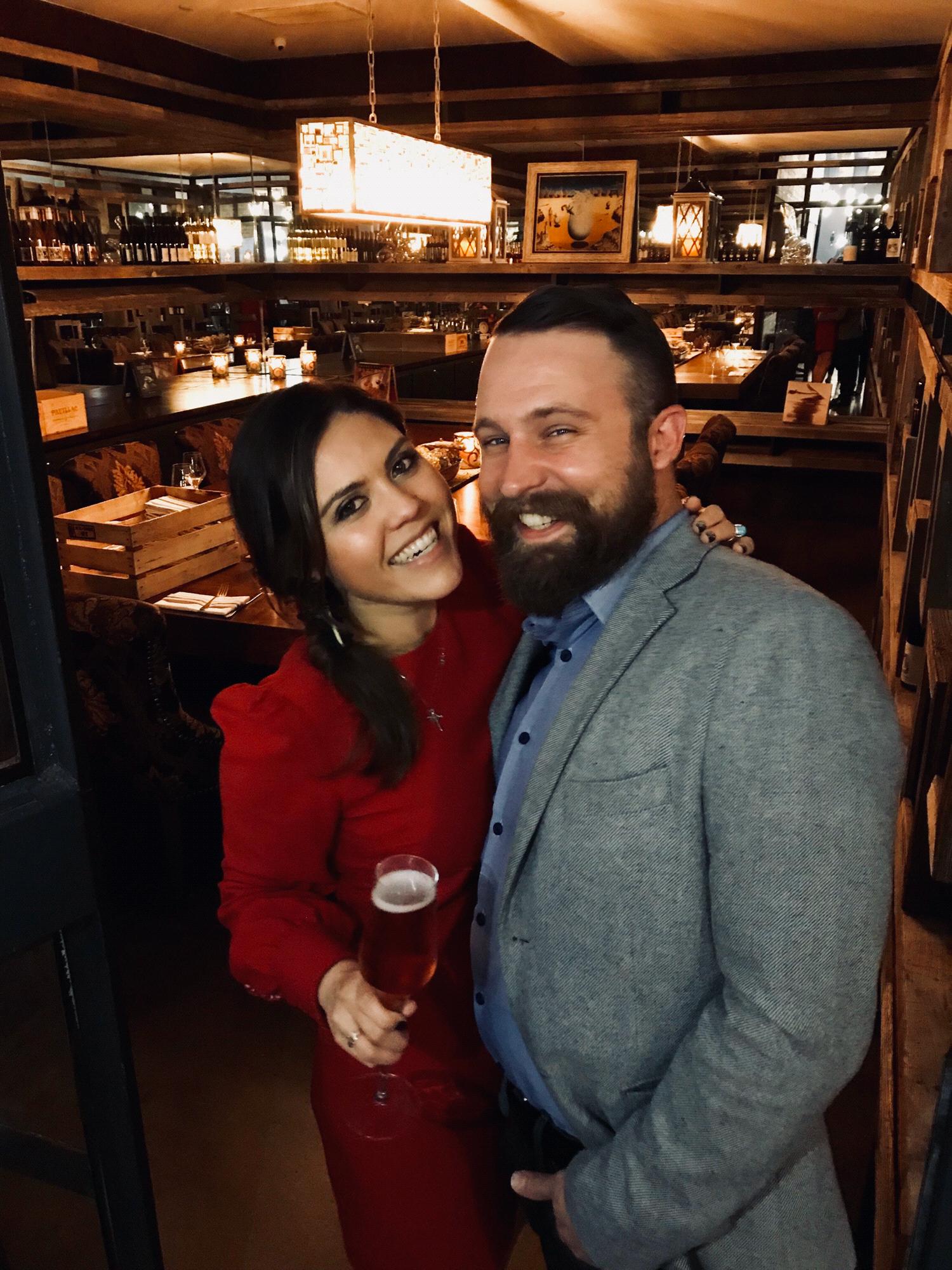 Cheers to being officially together!