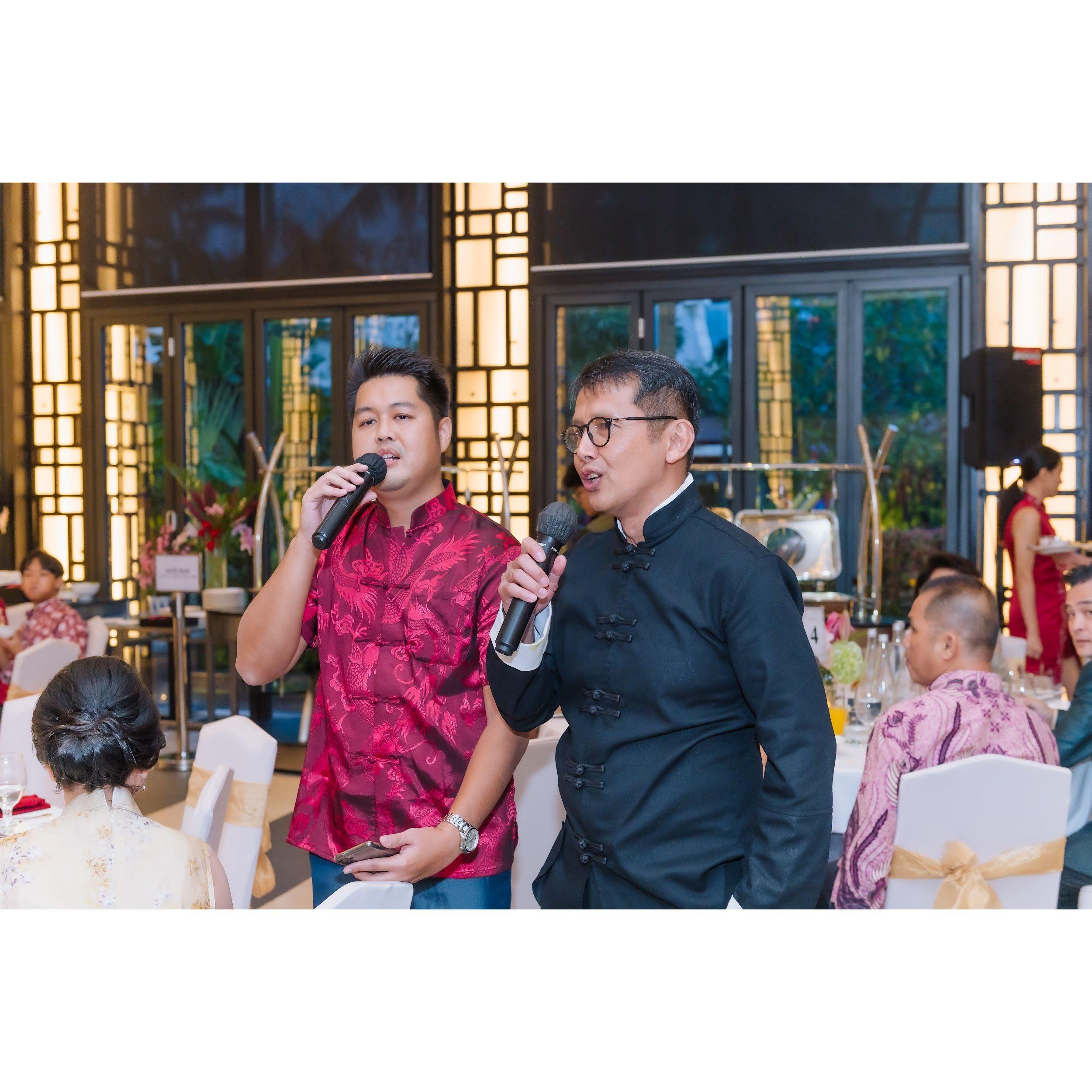 My dad will never say no to a karaoke duet