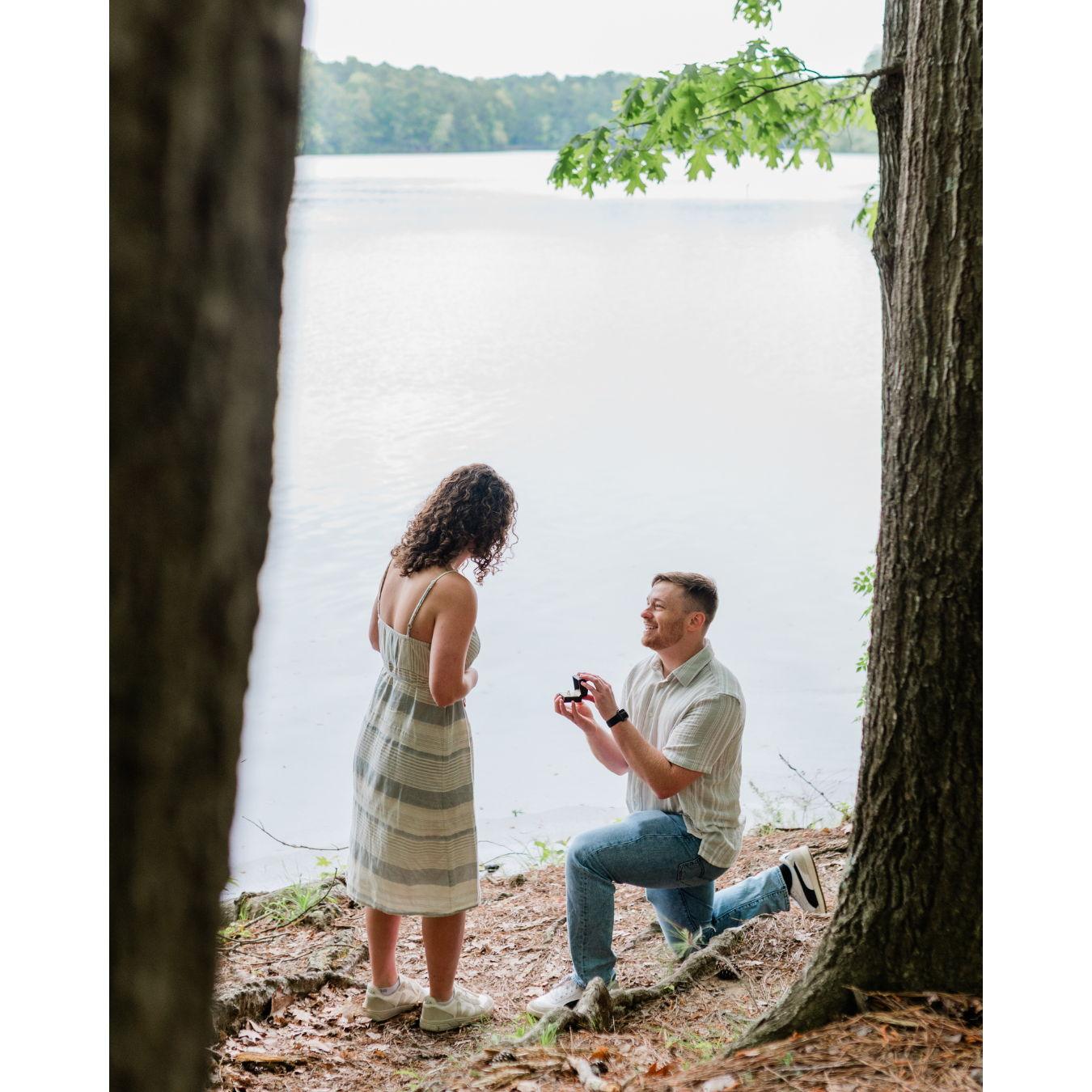 She said “yes”! Engaged April 26, 2025