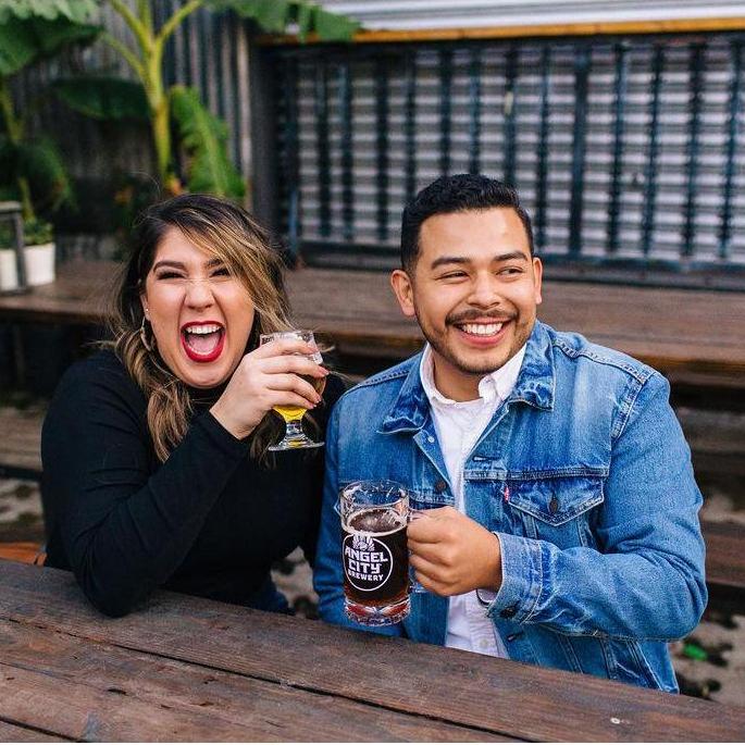 Always laughing.