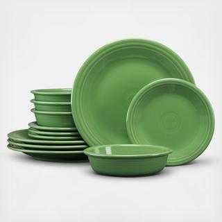 Classic Rim 12-Piece Dinnerware Set, Service for 4