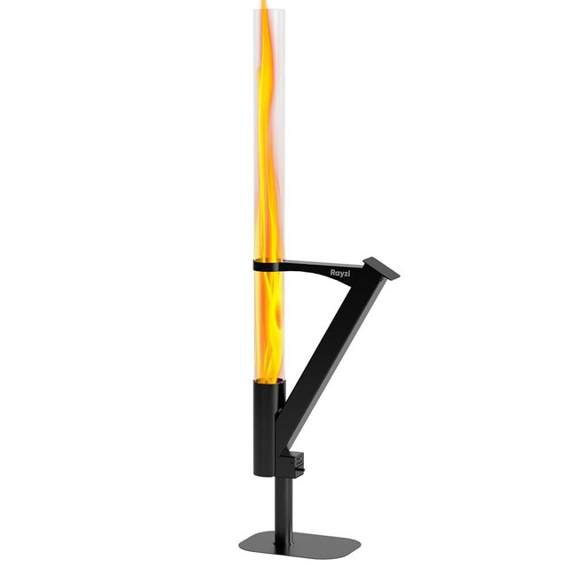 Rayzi New Rocket Stove 55 Inch, Smokeless Wood Pellet Patio Heater, Wood Pellet Fire Pits for Outside, Portable Pellet Heater for Patio/Garden/Backyard/Outside Restaurant/Bonfire Party/Beach