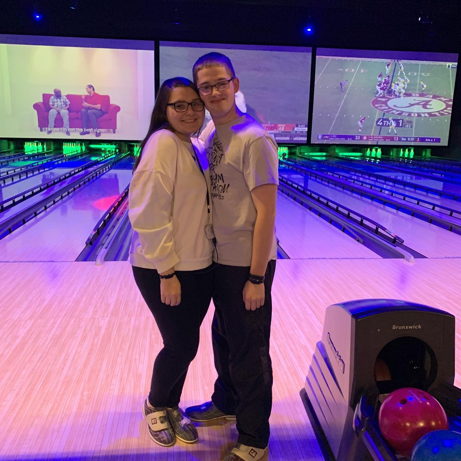 Our first bowling date on my 17th birthday🎉
