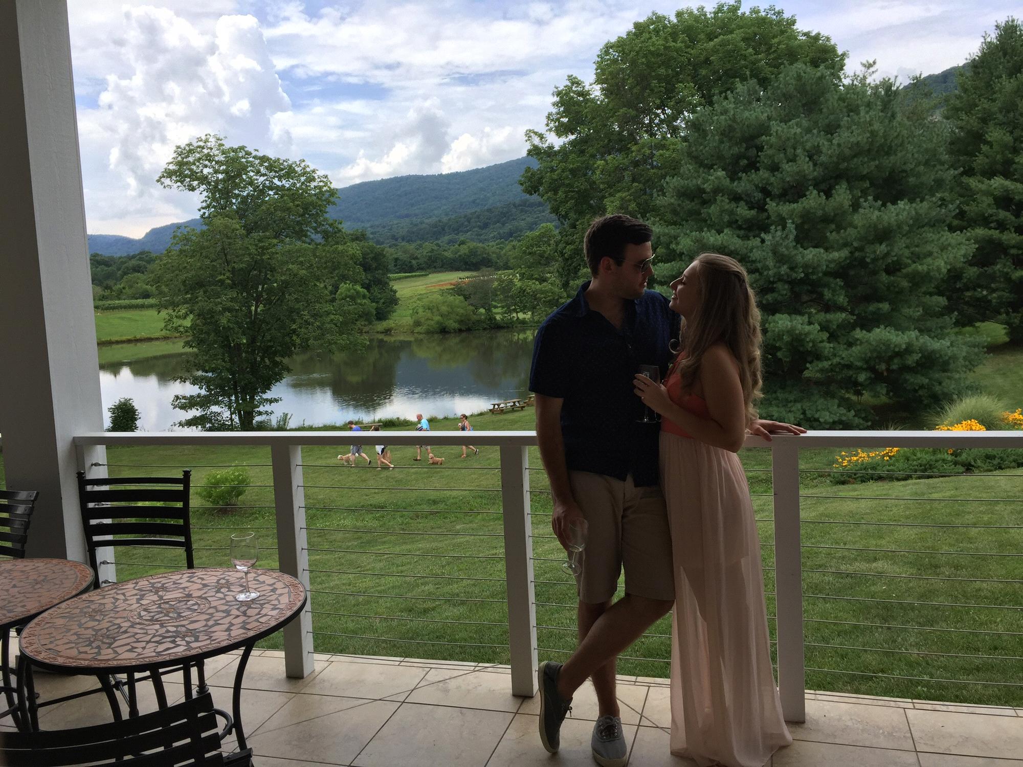 Afton vineyards on Maggie's 24th birthday