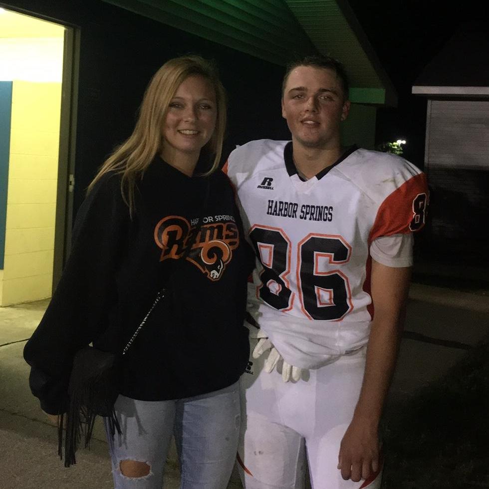 Avery used to drive up from CMU to watch Aaron's football games.
Indian River, MI.
9/15/2017