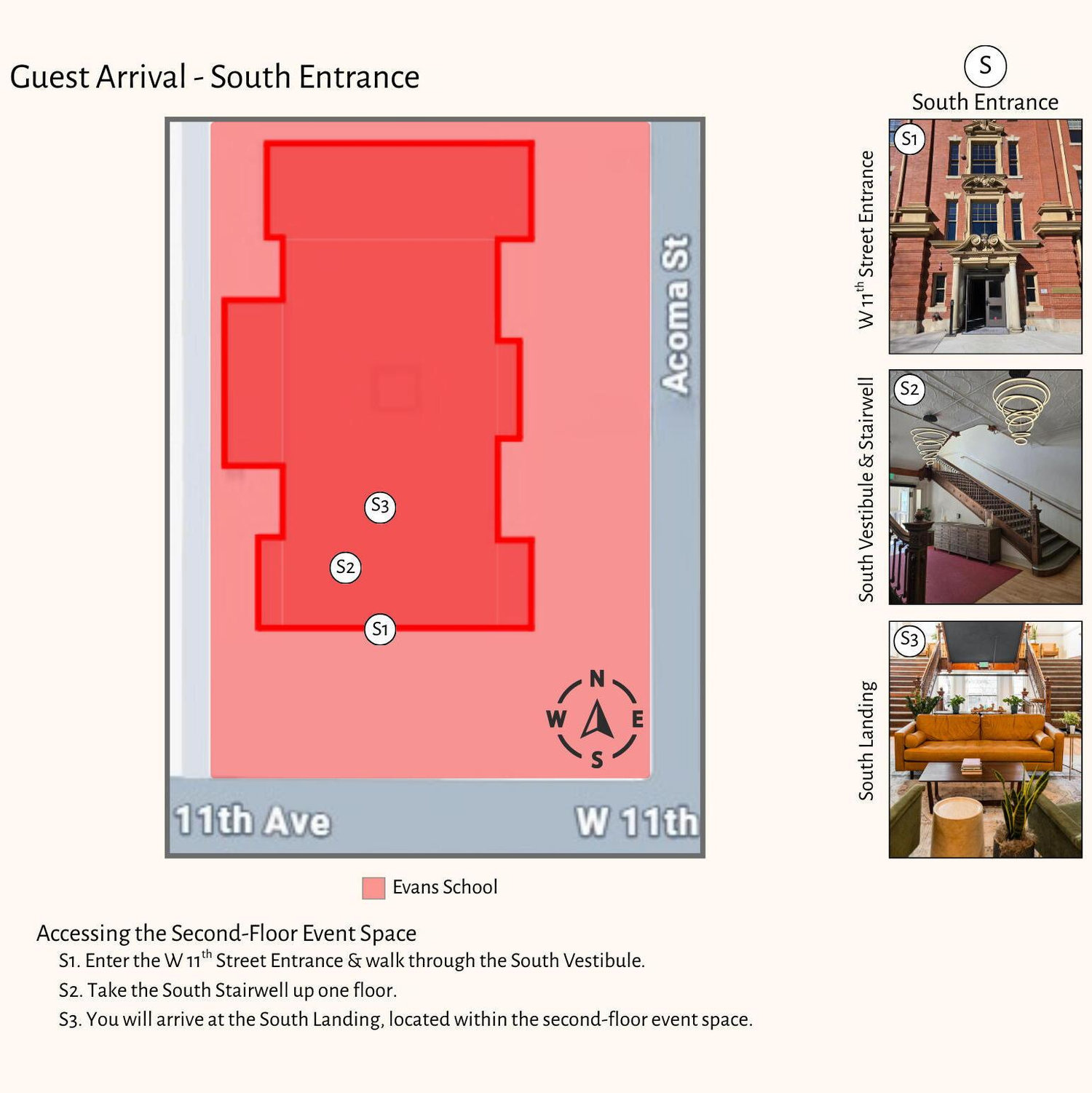Guest Arrival Map- South Entrance