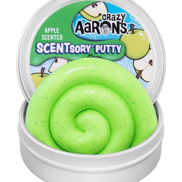 Crazy Aaron's Thinking Putty® - Crisp Apple - Sensory Putty for Kids and Grown ups in a 4" Tin - Creative and Endless Fun, Stress Relief Therapy Toys, Never Dries Out - Made in USA