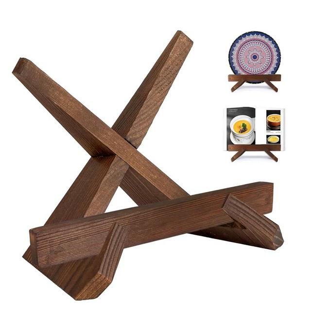 Cookbook Stand, Stylish Recipe Book Holder, Wooden Cookbook Holder, Multifunctional Photo Picture Frame Display Stand Cook Book Holder Stand for Home Kitchen Counter Tabletop Decor