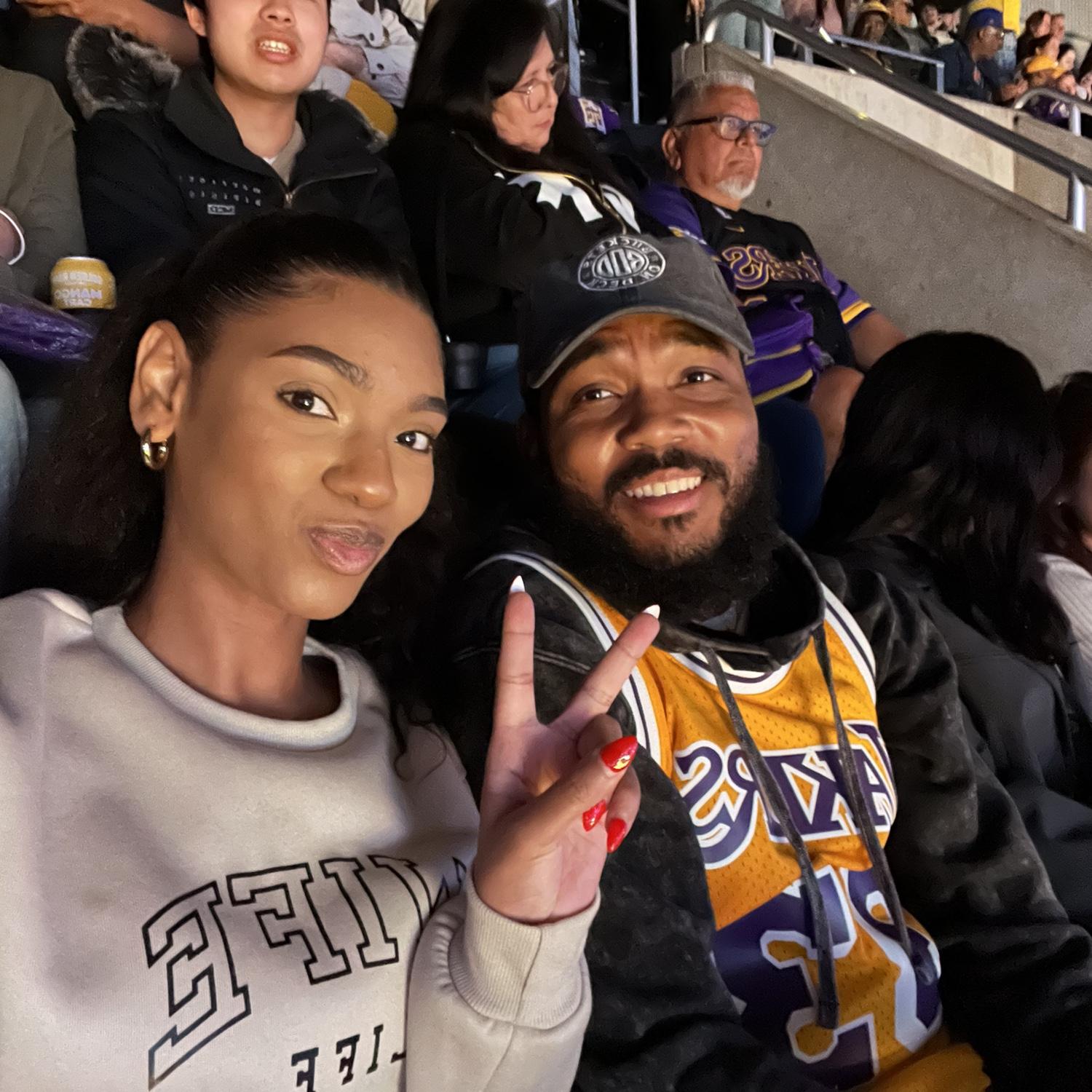 My first NBA game, and OUR first game, together.