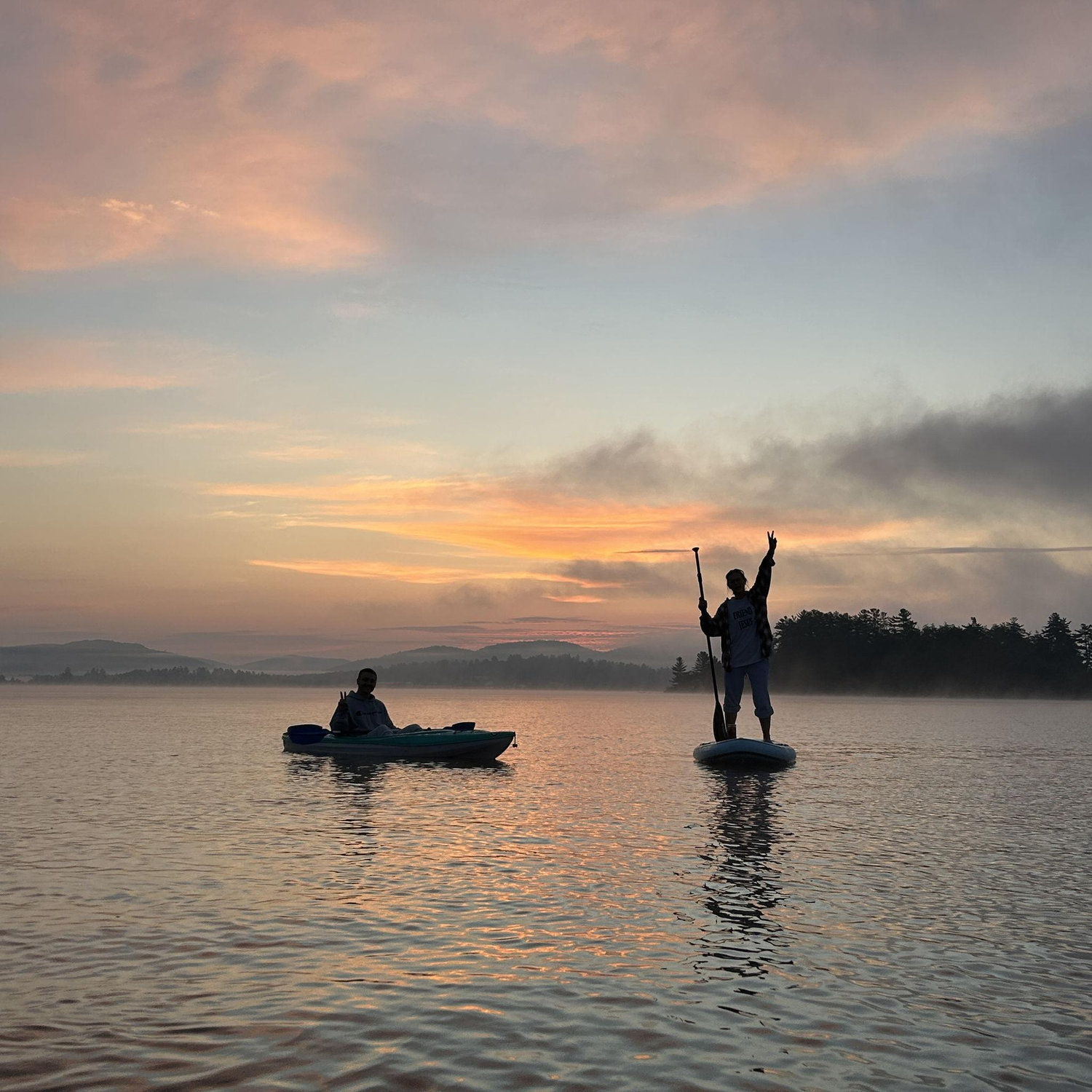 Sunrise paddleboard & kyack 8.17.2025