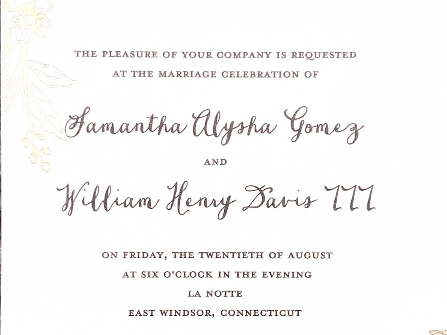 The Wedding Website of Samantha Gomez and William Davis III