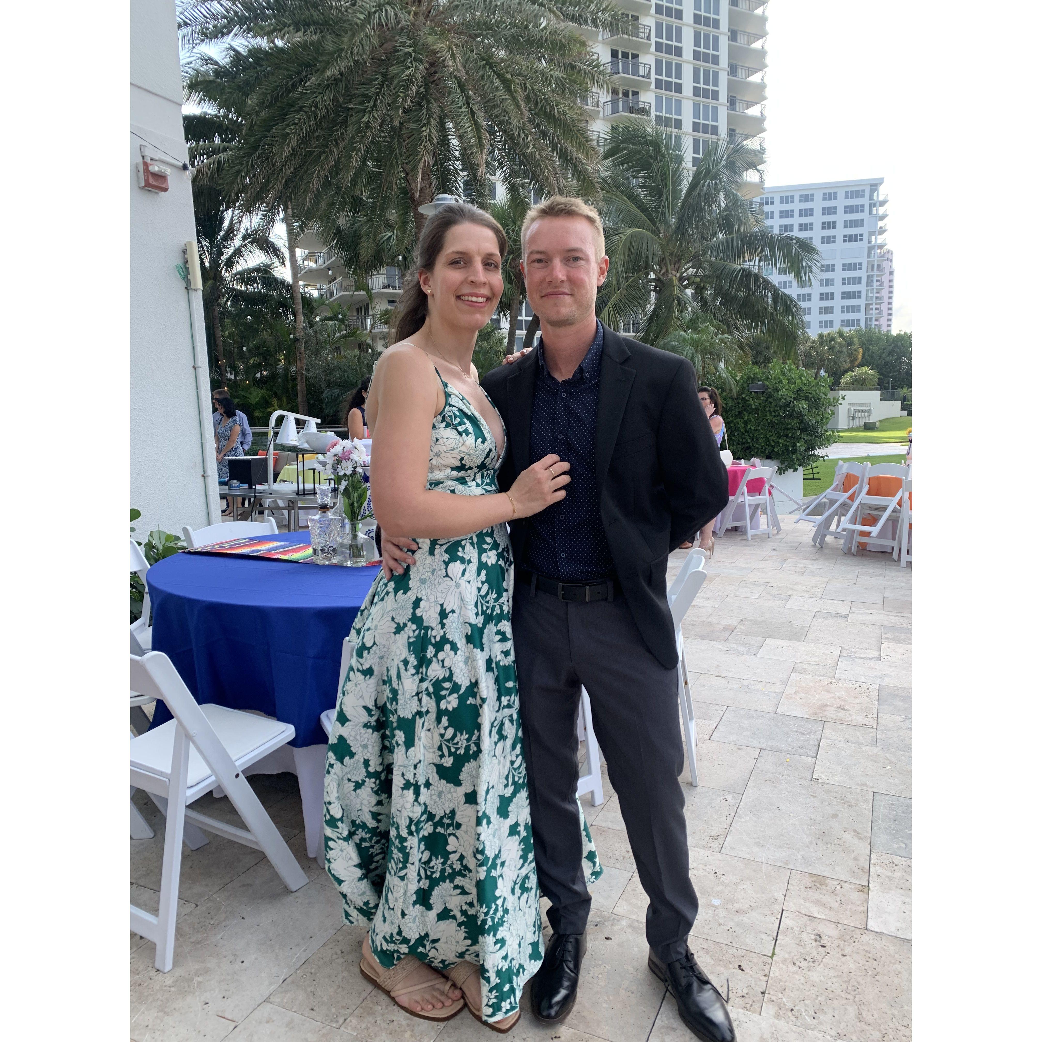 The first wedding we attended together.