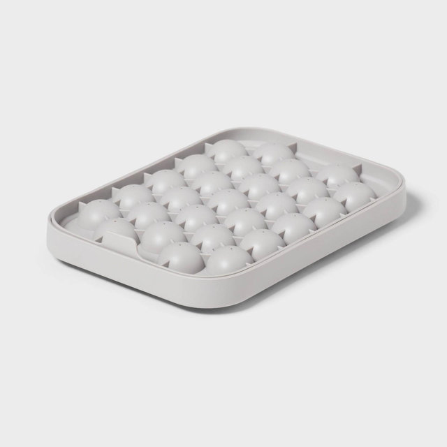 Silicone Sphere Ice Tray with Lid Gray - Room Essentials™