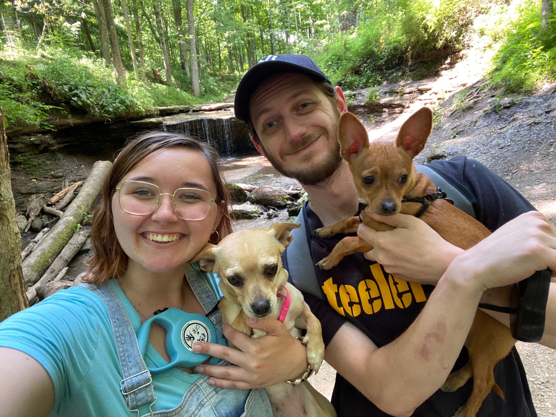 We now enjoy hiking with the doggos