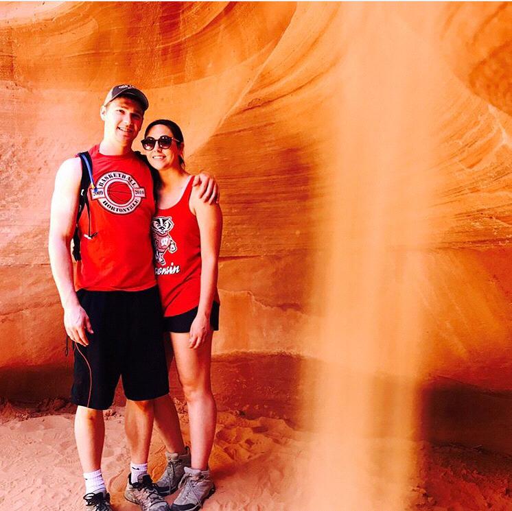 Took a trip together after Shanna graduated college. Lower Antelope Canyon in Arizona.