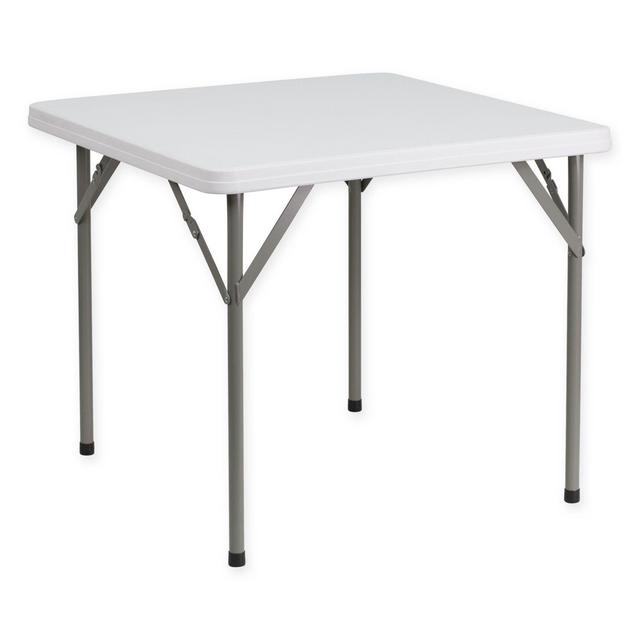 Flash Furniture 34-Inch Square Folding Table in White