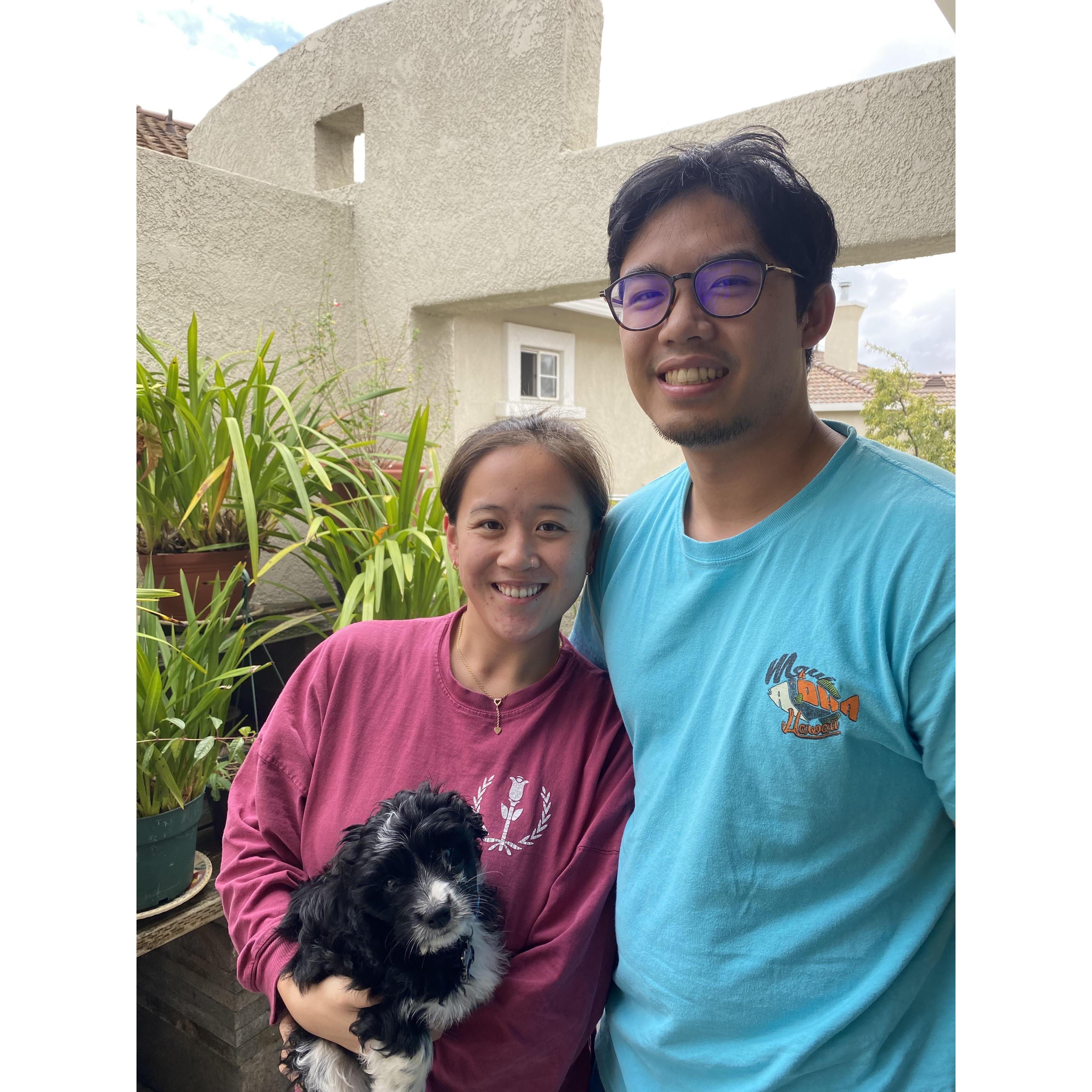 Together, we welcomed our new family member Mr. Miller!