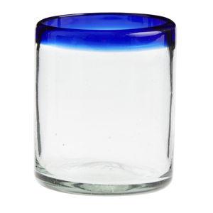 Rocco Blue Handcrafted Recycled Double Old Fashioned Glass - World Market