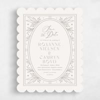 Beige Wedding Save the Date - Poplar Classic