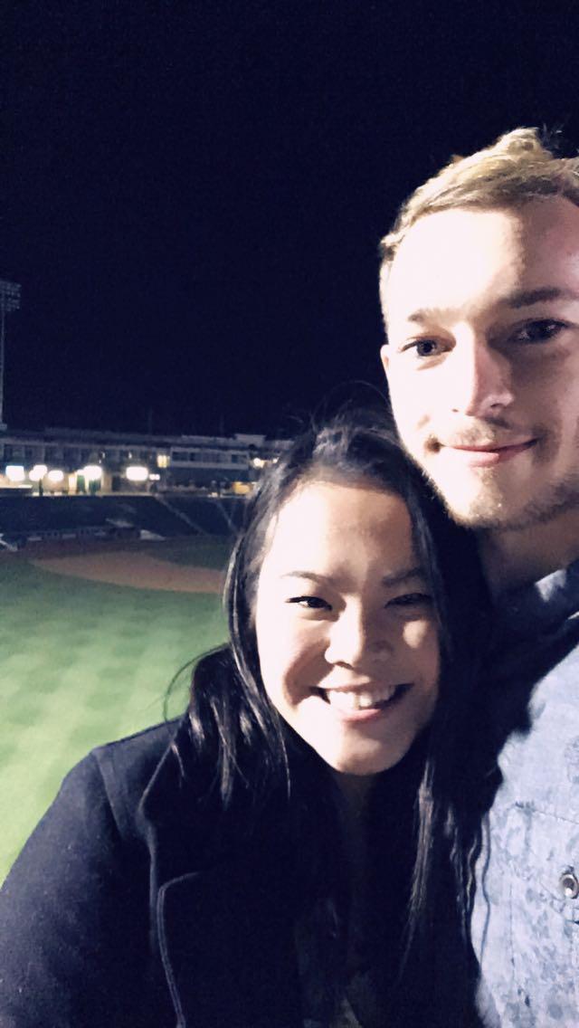 Our very first picture together! Taken at the baseball stadium in Fort Wayne :)