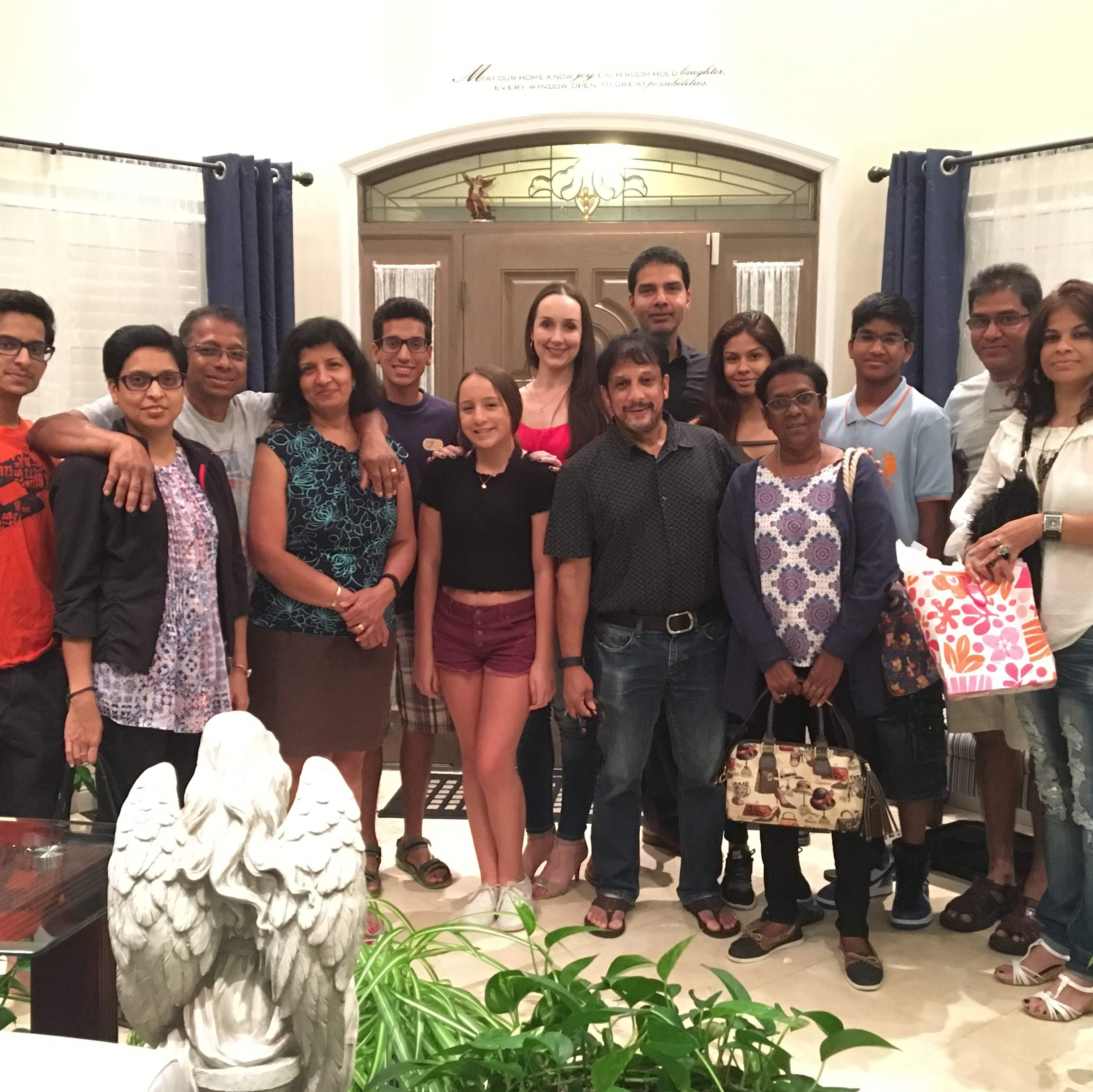 Celebrating Maya and  Floyd's birthdays with Floyd's family in Canada