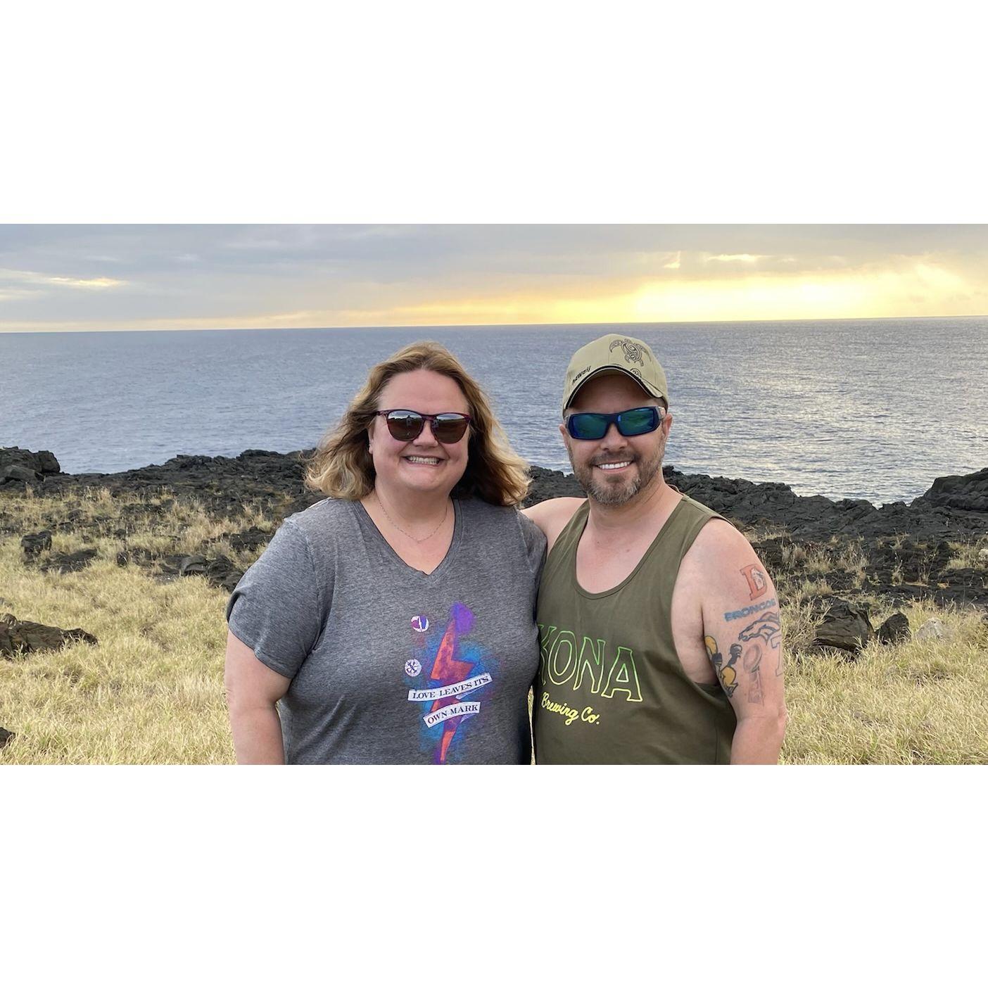 Hawaii March 2022- moments before he made me the happiest woman on Earth!