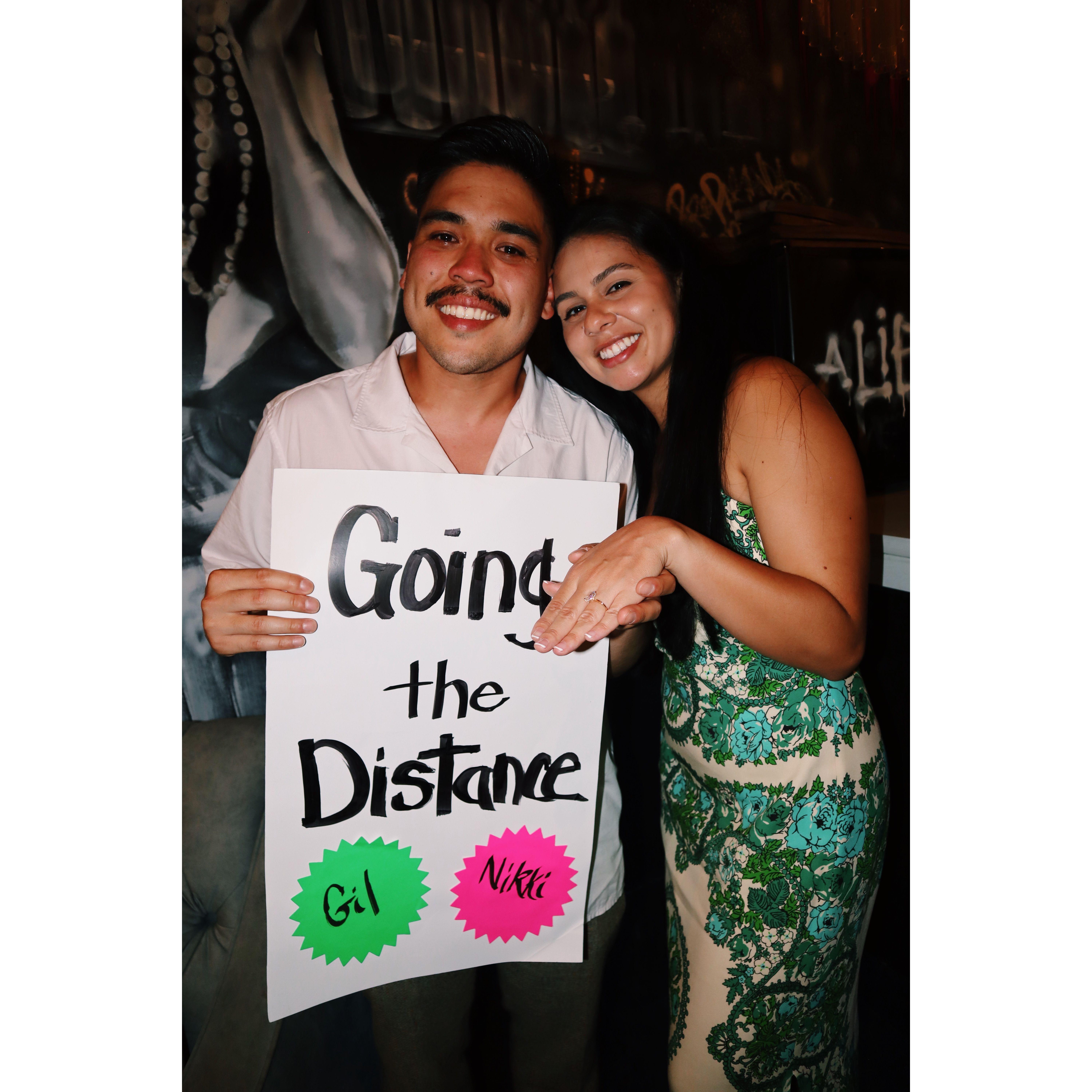 The night Gil proposed, hehe - Chattanooga, TN