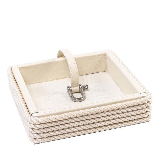 White Square Napkin Holder