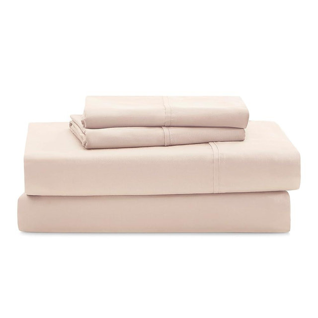 UGG Devon King Sheet Set 4-Piece Luxury Ultra Soft Cozy Sheets Deep Pockets Premium Bedding with Pillow Sham Hypoallergenic Machine Washable Lightweight Bed Set for Bedroom (Himalayan Salt, King)