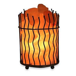 Himalayan Glow® Ionic Salt Crystal Wavy Basket Lamp
